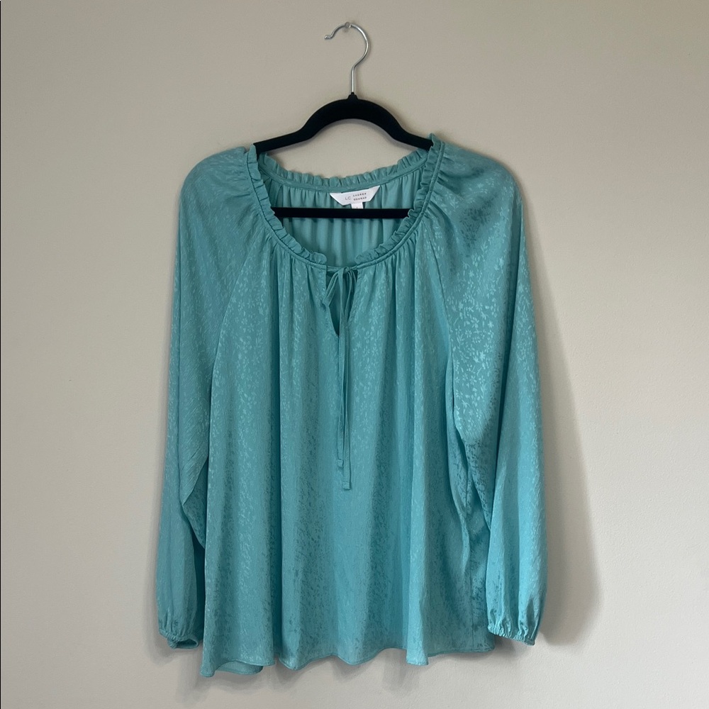 LC Lauren Conrad Teal Blouse